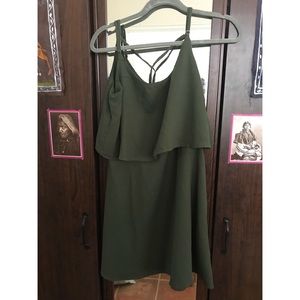 Olive green dress